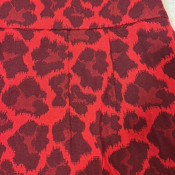 NWT Talbots Red Leopard Print Skirt - Picture 5 of 5